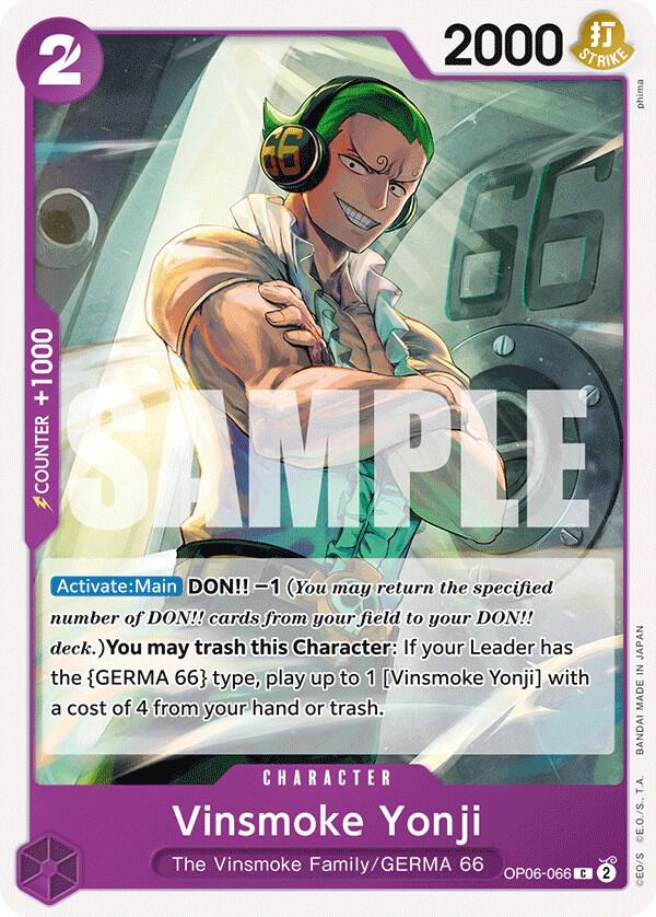 Vinsmoke Yonji (066) - Common - One Piece Card Game