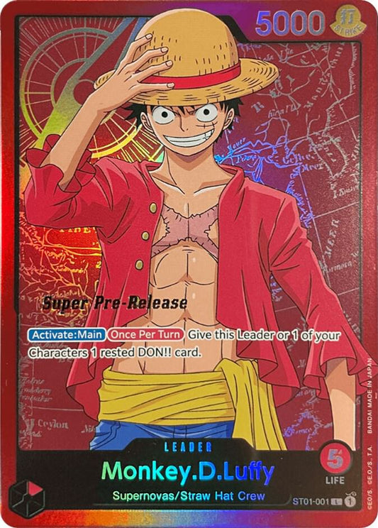 Monkey.D.Luffy (001) (Leader) - One Piece TCG