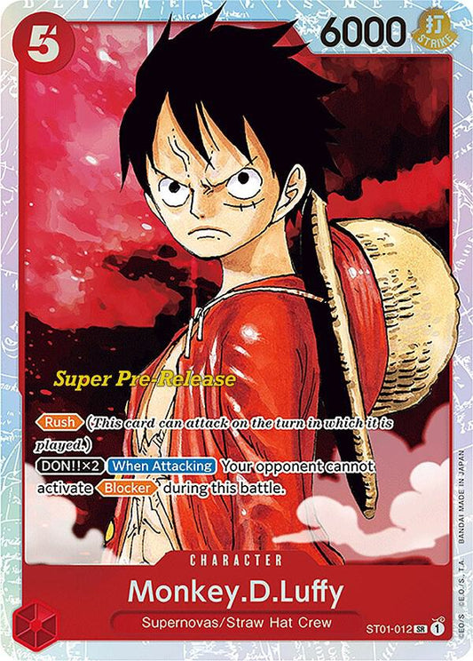 Monkey.D.Luffy (012) (Super Rare) - One Piece TCG