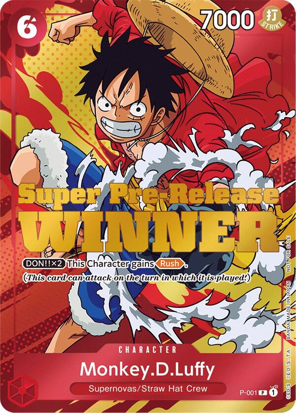 Monkey.D.Luffy (Super Pre-Release) [Winner] - Promo - One Piece Card Game