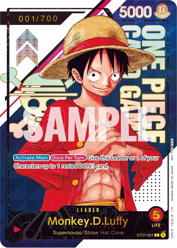 Monkey.D.Luffy - ST01-001 [Serial Number] - Promo - One Piece Card Game