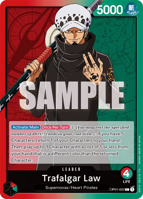 Trafalgar Law (002) - Leader - One Piece Card Game