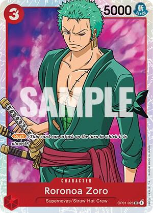 Roronoa Zoro (025) - Super Rare - One Piece Card Game