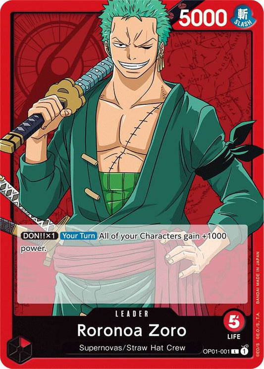 Roronoa Zoro (001) - Leader - One Piece Card Game