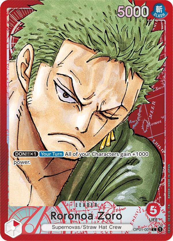 Roronoa Zoro (001) (Parallel) - Leader - One Piece Card Game