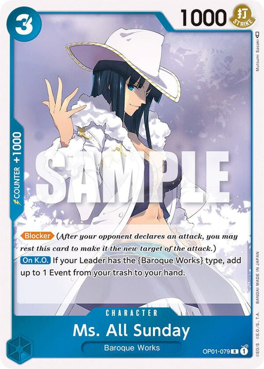 Ms. All Sunday - Rare - One Piece Card Game