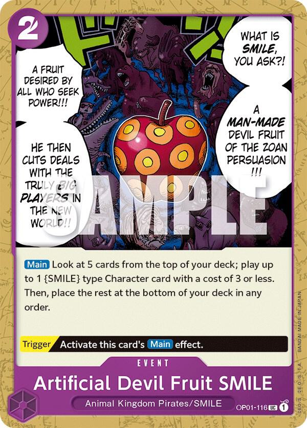 Artificial Devil Fruit SMILE - Uncommon - One Piece Card Game