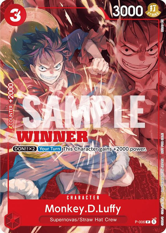 Monkey.D.Luffy - P-006 (Winner Pack Vol. 1) - Promo - One Piece Card Game