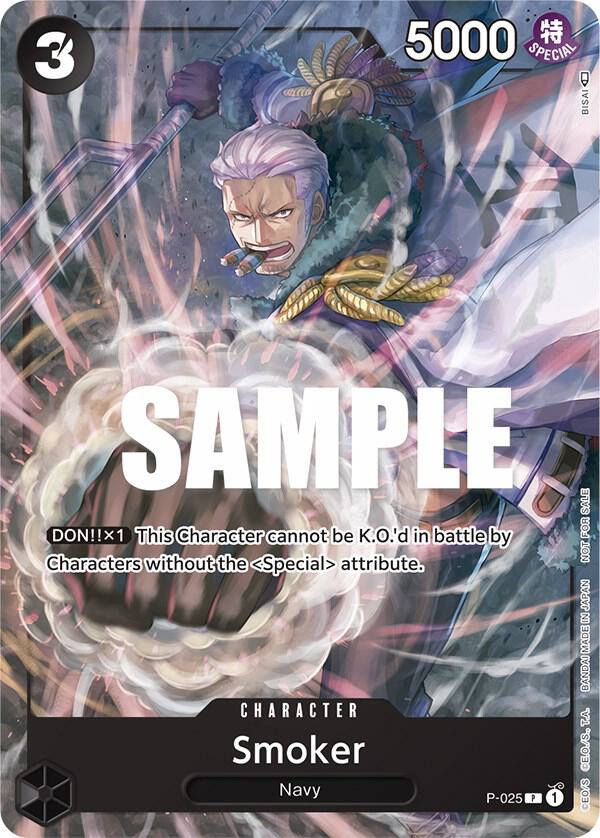 Smoker (Pre-Release) - Promo - One Piece Card Game