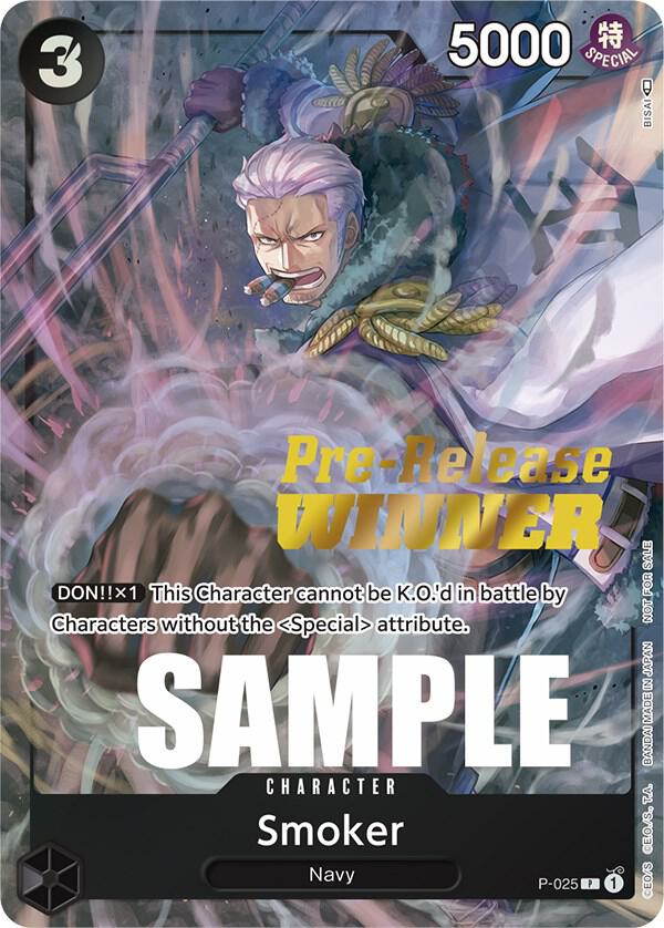 Smoker (Pre-Release) [Winner] - Promo - One Piece Card Game