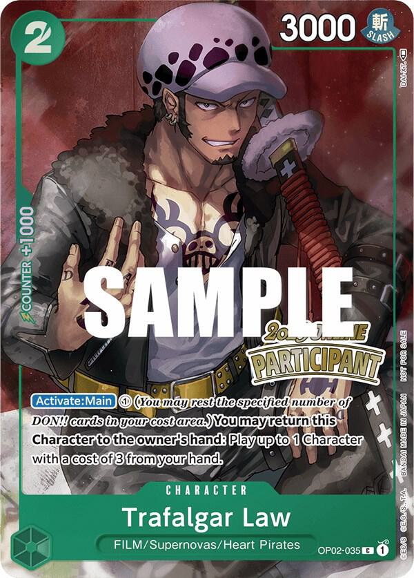 Trafalgar Law (Online Regional 2023) [Participant] - Promo - One Piece Card Game