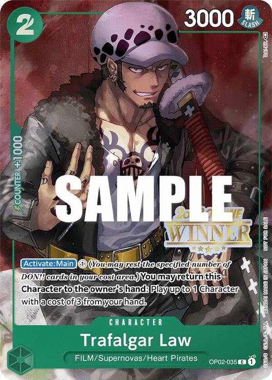 Trafalgar Law (Online Regional 2023) [Winner] - Promo - One Piece Card Game