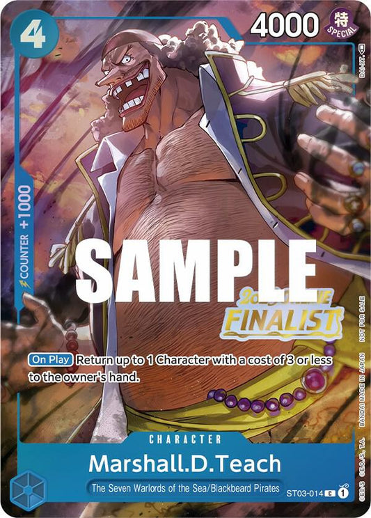 Marshall.D.Teach (Online Regional 2023) [Finalist] - Promo - One Piece Card Game