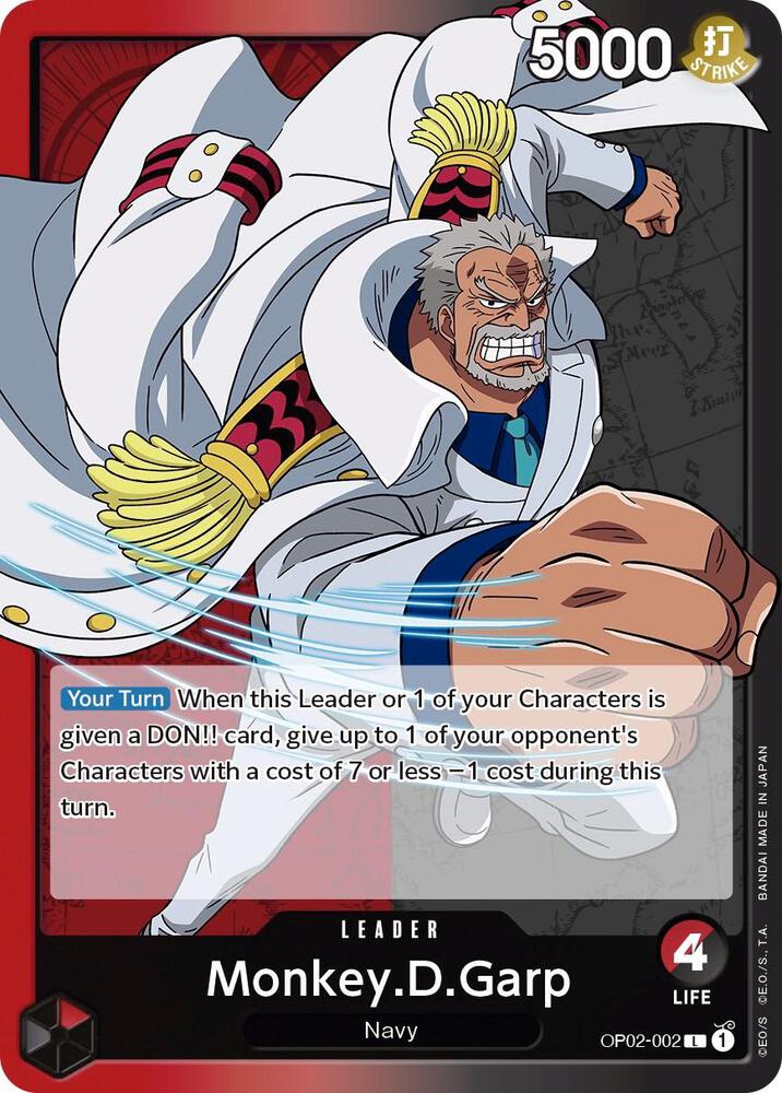 Monkey.D.Garp (002) - Leader - One Piece Card Game