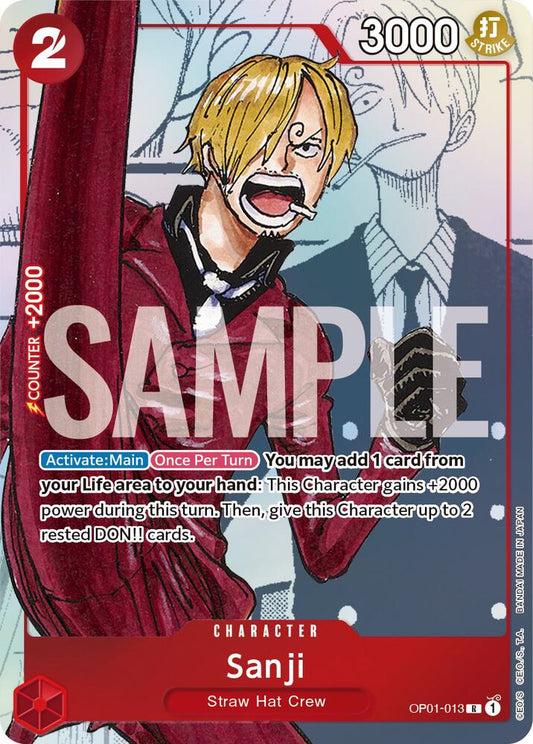 Sanji - OP01-013 (Alternate Art) - Promo - One Piece Card Game