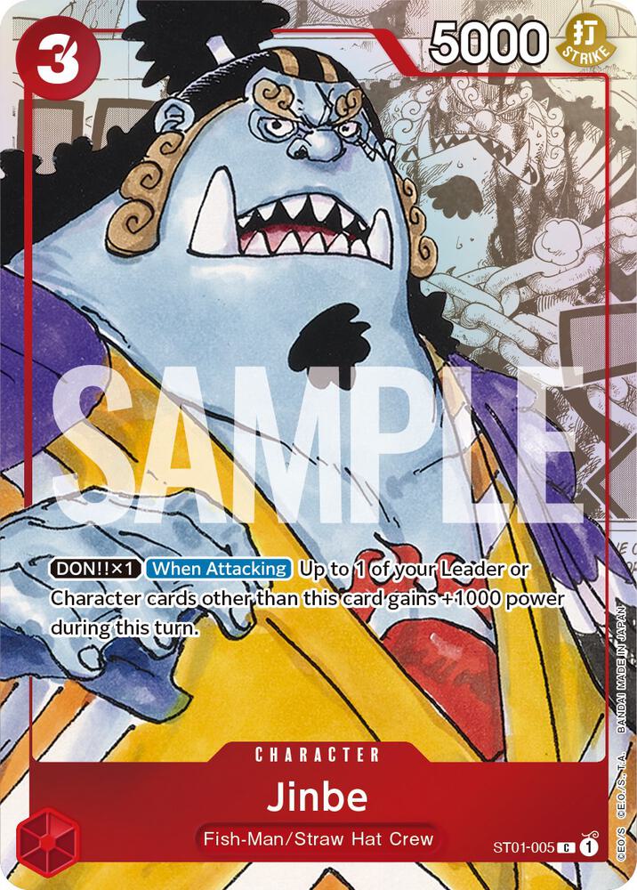 Jinbe - ST01-005 (Alternate Art) - Promo - One Piece Card Game