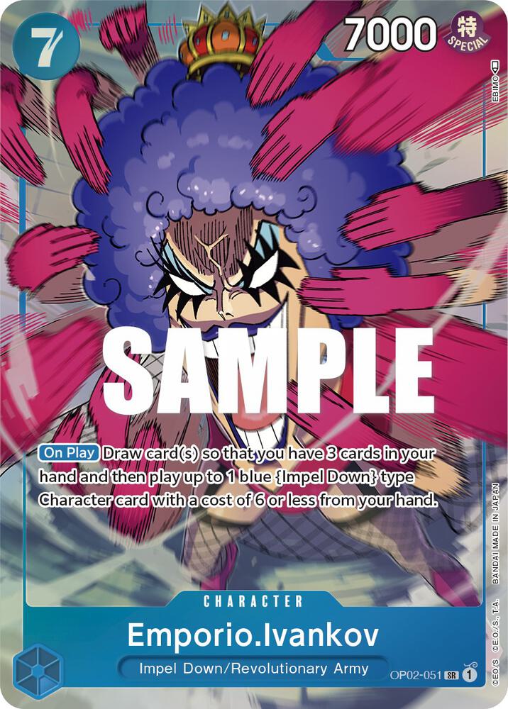 Emporio.Ivankov (051) (Alternate Art) - Super Rare - One Piece Card Game