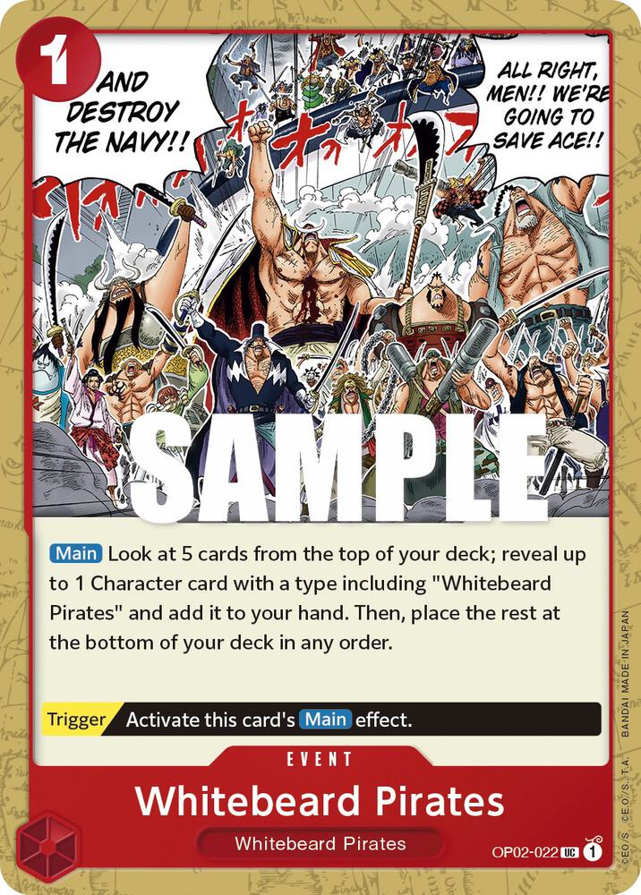 Whitebeard Pirates - Uncommon - One Piece Card Game