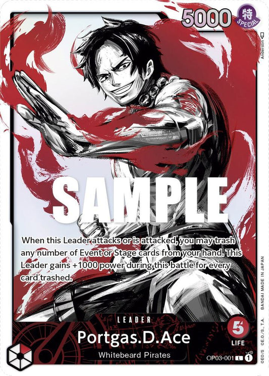 Portgas.D.Ace (Alternate Art) - Leader - One Piece Card Game