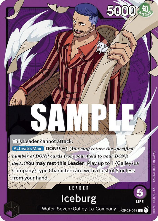 Iceburg - Leader - One Piece Card Game