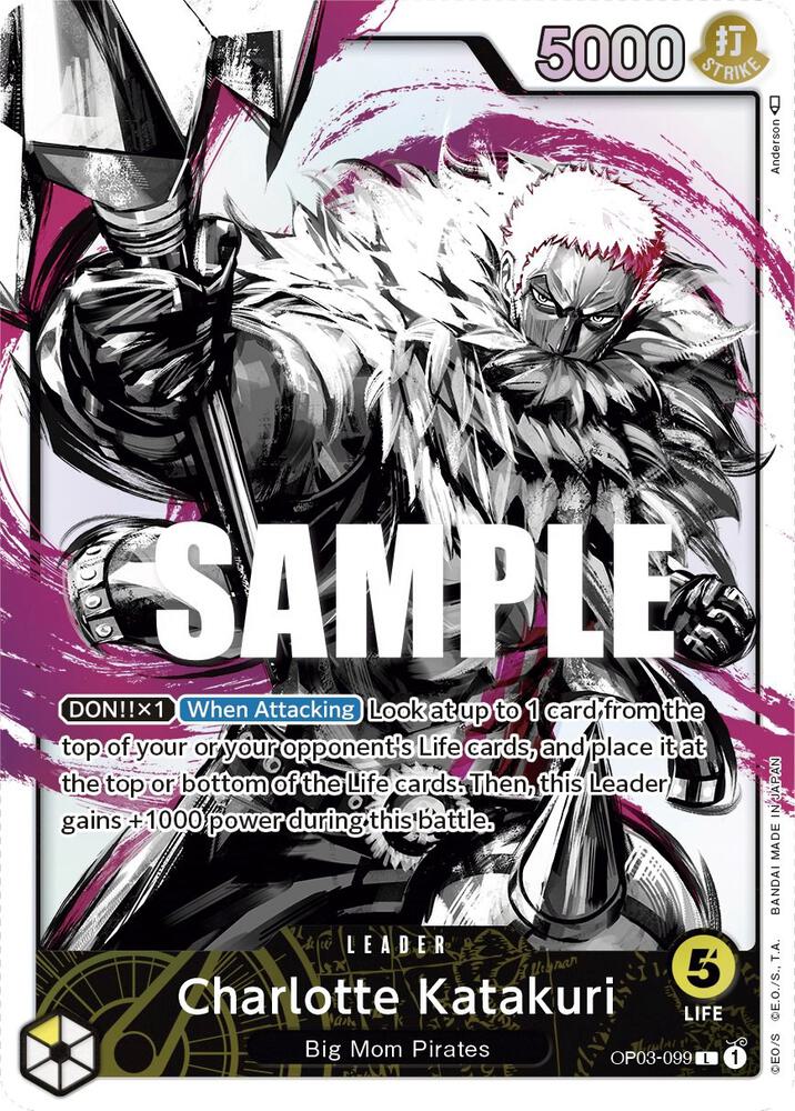 Charlotte Katakuri (099) (Alternate Art) - Leader - One Piece Card Game