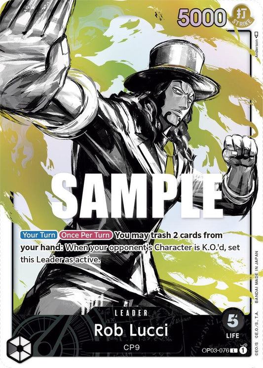 Rob Lucci (076) (Alternate Art) - Leader - One Piece Card Game