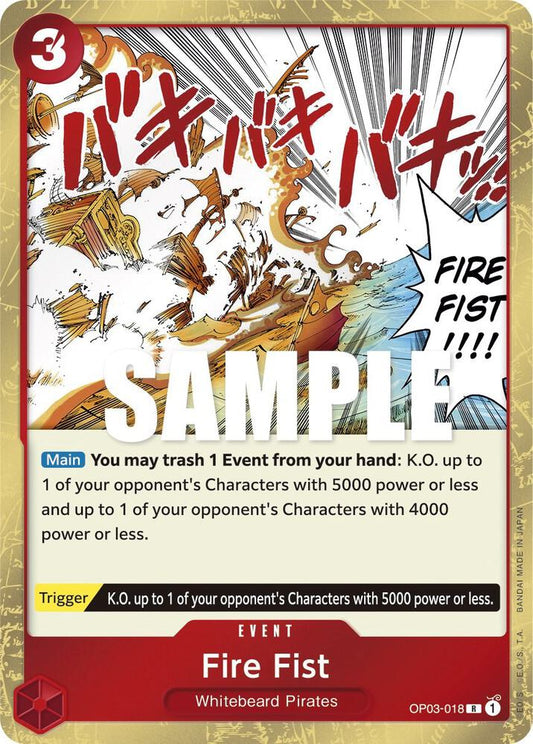 Fire Fist - Rare - One Piece Card Game