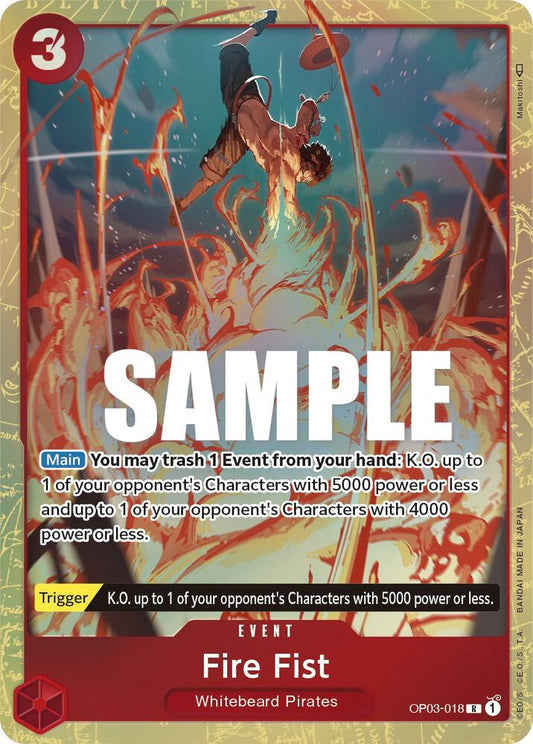 Fire Fist (Alternate Art) - Rare - One Piece Card Game