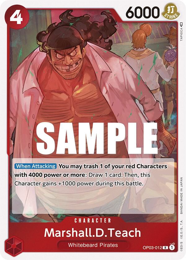 Marshall.D.Teach - Rare - One Piece Card Game