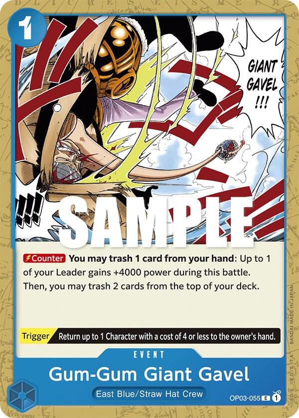 Gum-Gum Giant Gavel - Common - One Piece Card Game