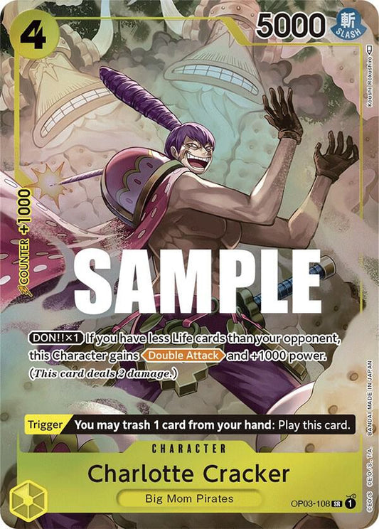 Charlotte Cracker (Alternate Art) - Super Rare - One Piece Card Game