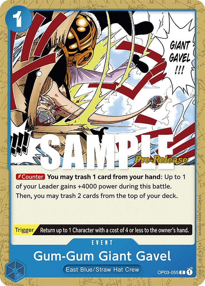 Gum-Gum Giant Gavel - Common - One Piece Card Game