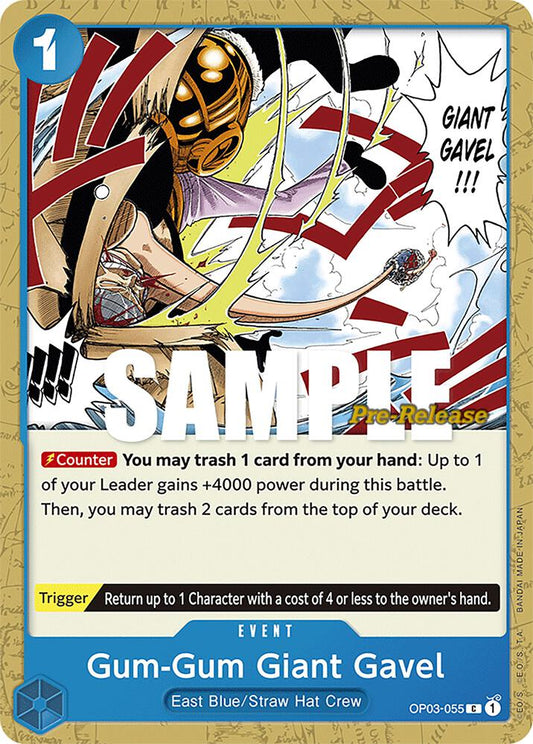 Gum-Gum Giant Gavel - Common - One Piece Card Game