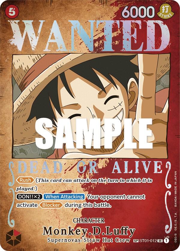 Monkey.D.Luffy (Wanted Poster) - Super Rare - One Piece Card Game