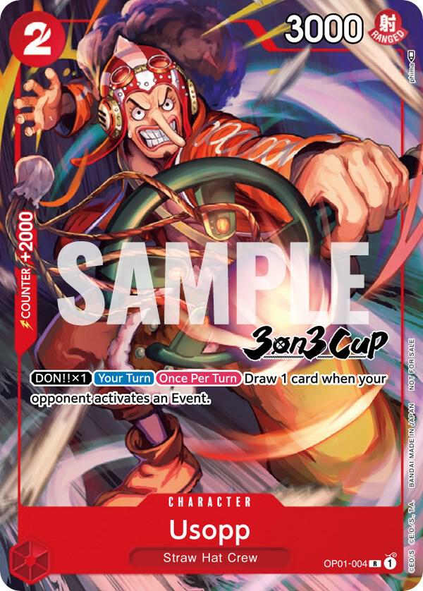 Usopp (3-on-3 Cup) [Participant] - Rare - One Piece Card Game