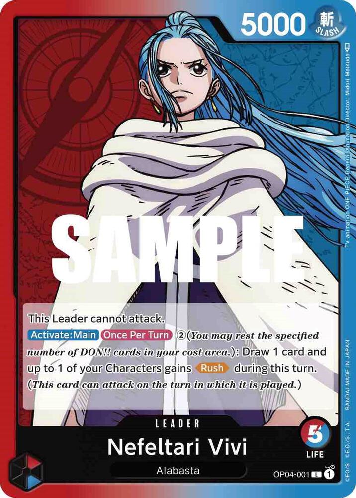 Nefeltari Vivi (001) - Leader - One Piece Card Game