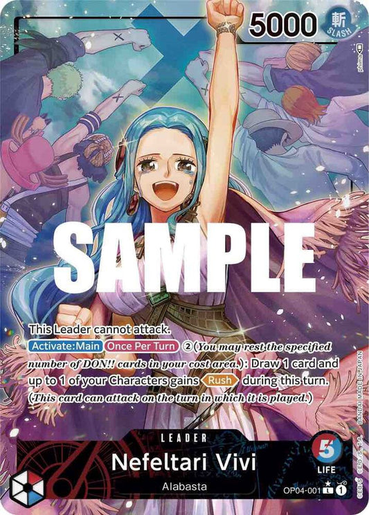 Nefeltari Vivi (001) (Alternate Art) - Leader - One Piece Card Game