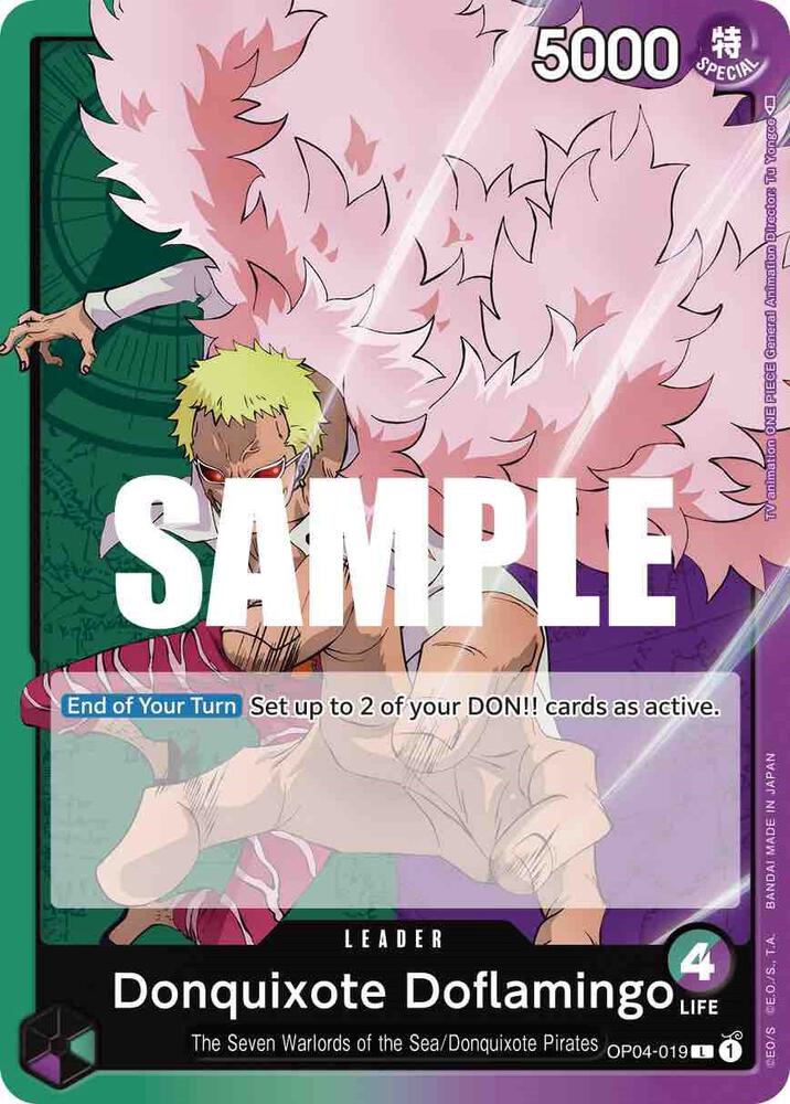 Donquixote Doflamingo (019) - Leader - One Piece Card Game