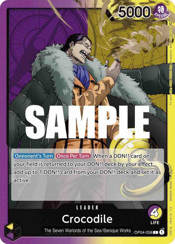 Crocodile (058) - Leader - One Piece Card Game