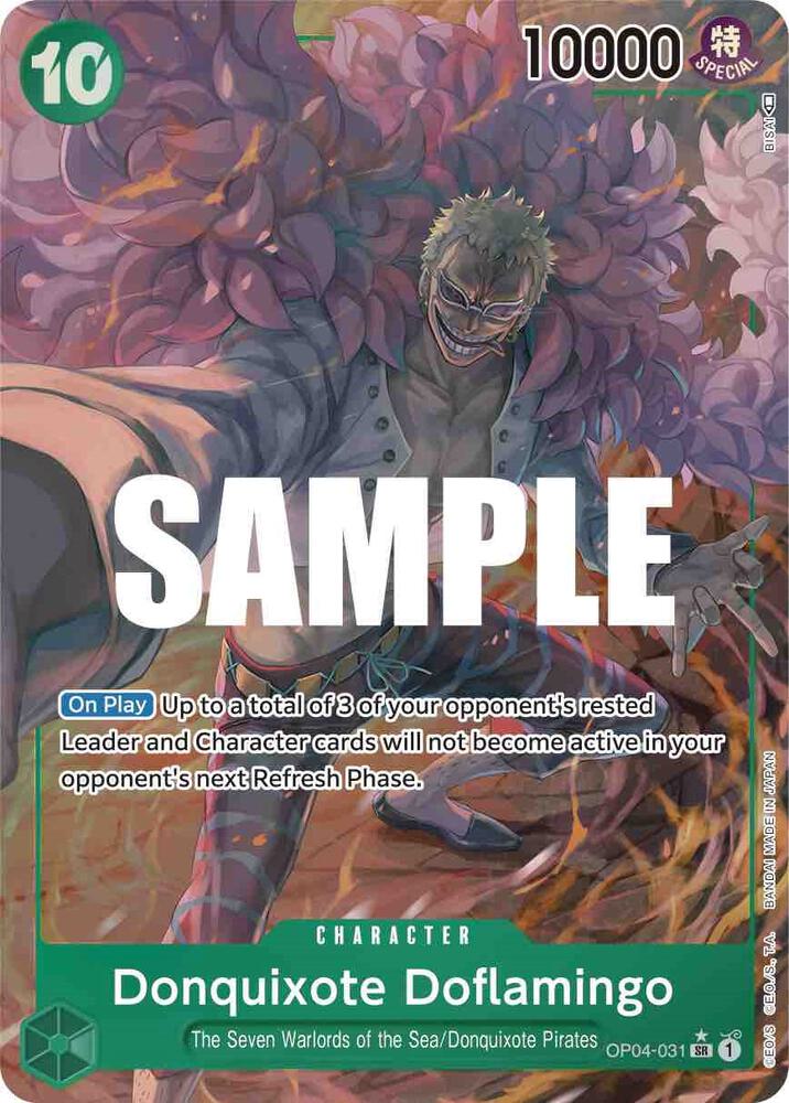 Donquixote Doflamingo (031) (Alternate Art) - Super Rare - One Piece Card Game