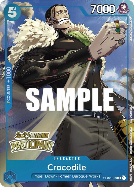 Crocodile (Online Regional 2023) [Participant] - Promo - One Piece Card Game