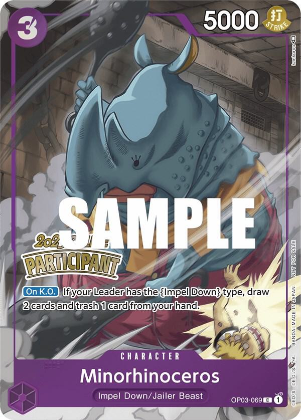 Minorhinoceros (Online Regional 2023) [Participant] - Promo - One Piece Card Game