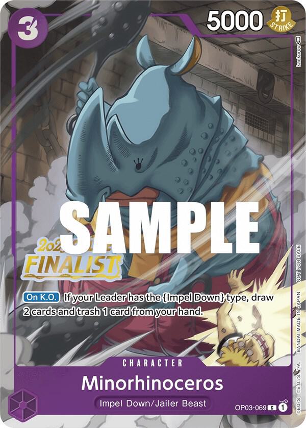 Minorhinoceros (Online Regional 2023) [Finalist] - Promo - One Piece Card Game