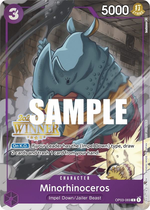 Minorhinoceros (Online Regional 2023) [Winner] - Promo - One Piece Card Game