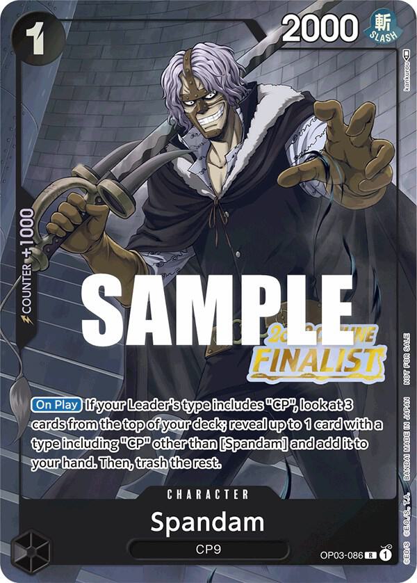 Spandam (Offline Regional 2023) [Finalist] - Promo - One Piece Card Game