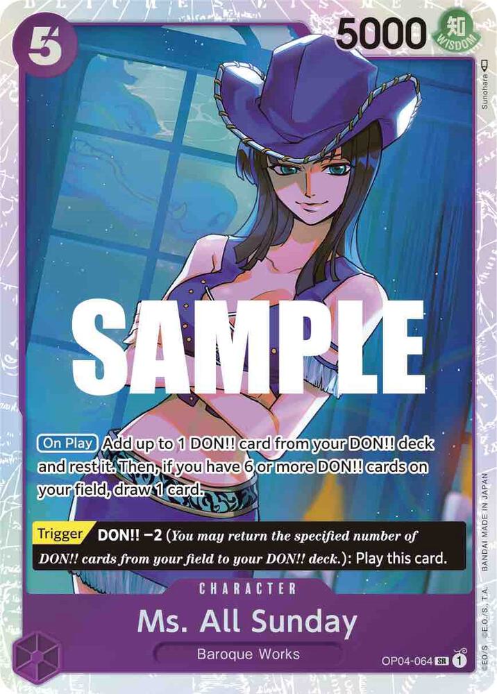 Ms. All Sunday - Super Rare - One Piece Card Game