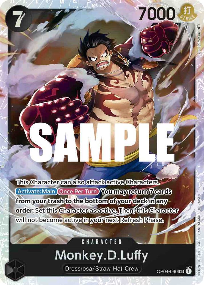 Monkey.D.Luffy (090) - Super Rare - One Piece Card Game