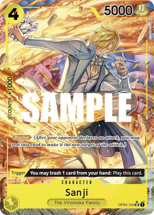 Sanji (104) (Alternate Art) - Super Rare - One Piece Card Game