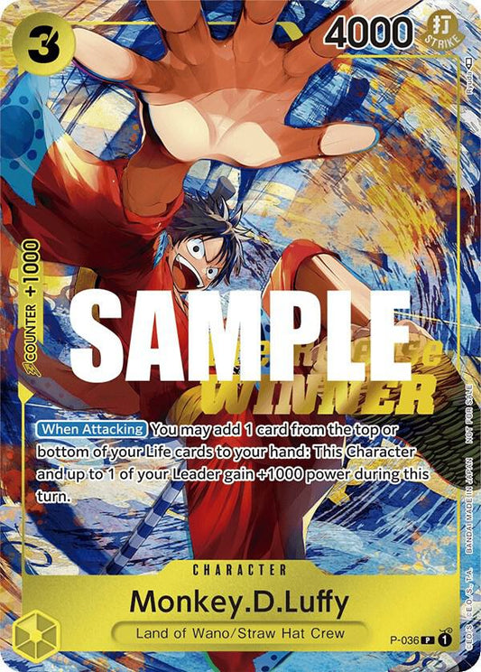 Monkey.D.Luffy (Pre-Release Tournament) (Winner) - Promo - One Piece Card Game