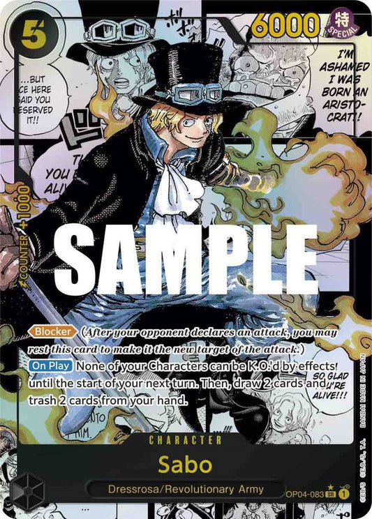 Sabo (Alternate Art) (Manga) - Super Rare - One Piece Card Game